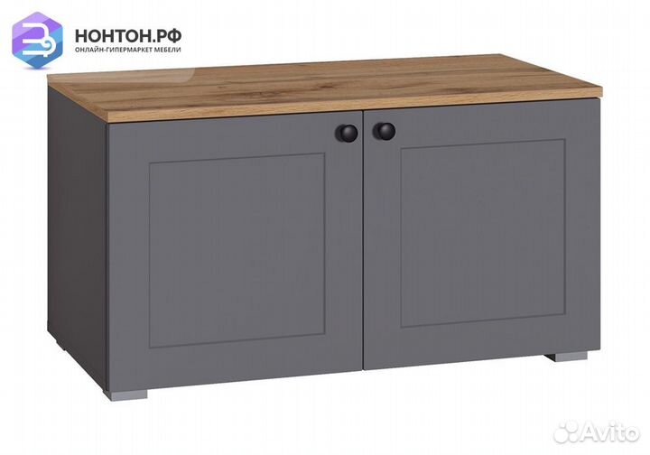 Тумба Остин 13.257 серый графит / дуб вотан