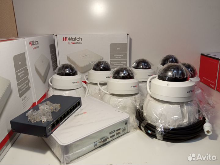 Готовая система видеонаблюдения на 7 камер HiWatch