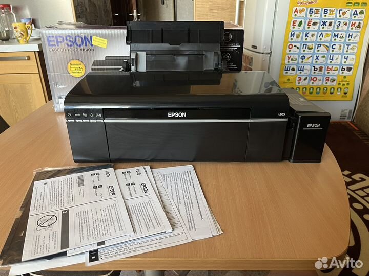 Цветной принтер Epson l805 wi-fi