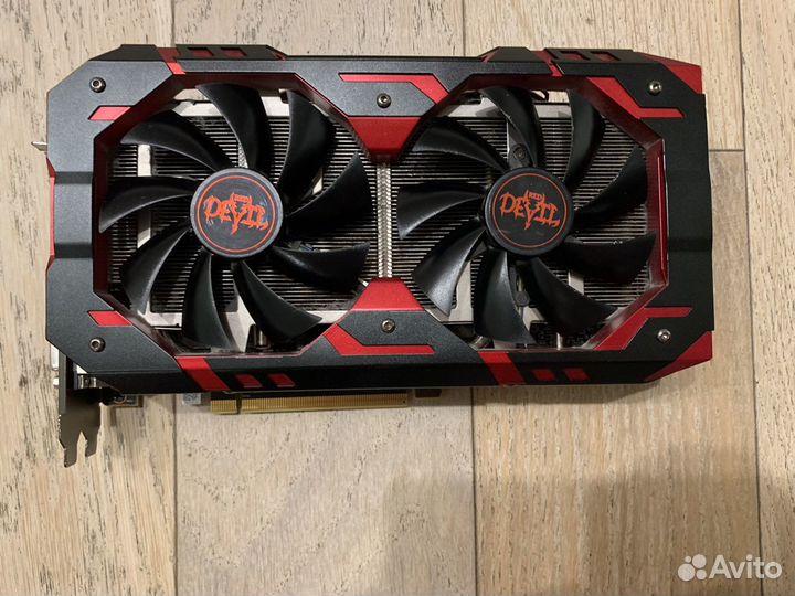 Игровая видеокарта rx 580 red devil 8gb