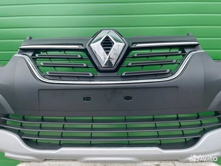 Renault logan передний бампер в сборе