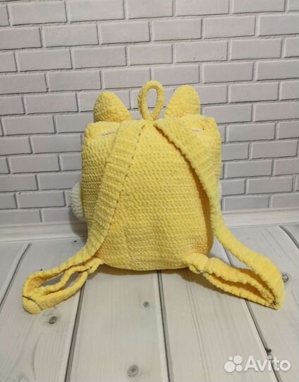 Детский плюшевый рюкзак 