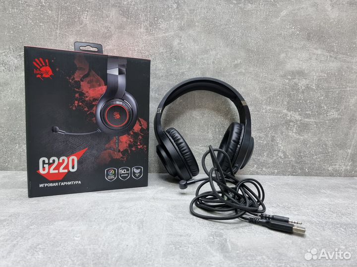 Проводные наушники A4Tech Bloody G220 черный