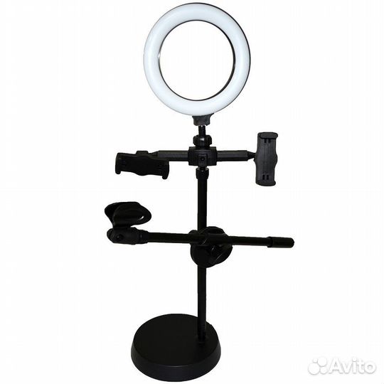 Кольцевая лампа 16см + стойка для микрофона