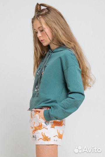 Шорты для девочки кб 400037 светло-розовый, (164)