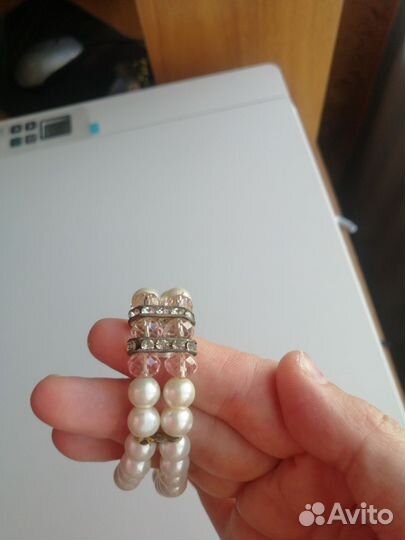 Браслет из белого жемчуга