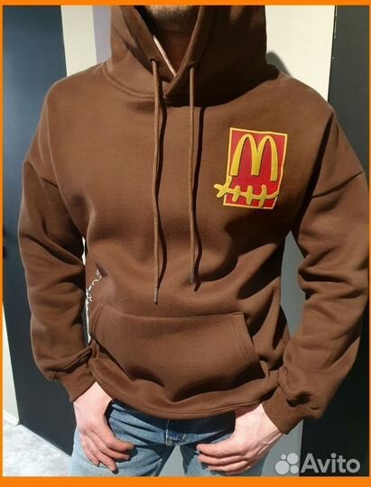 Толстовка мужская с капюшоном теплая