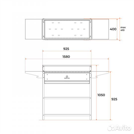 Гриль-мангал Professional Optima Grill POG 3000