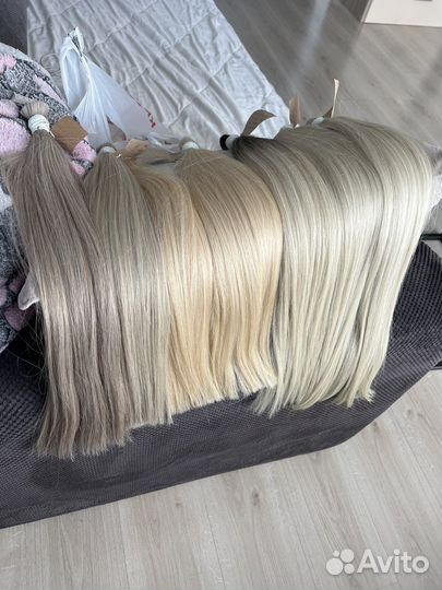 Волосы для наращивания премиум от 40 до 80 см