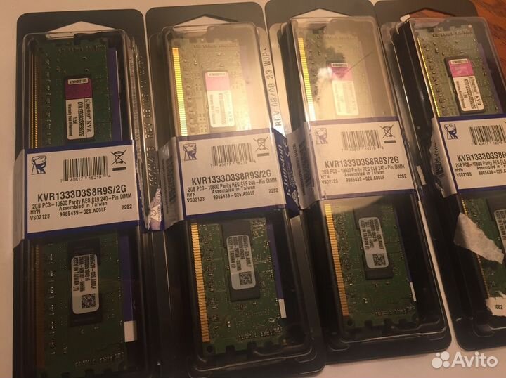 Память серверная DDR3 ECC Reg kvr1333d3s8r9s/2G