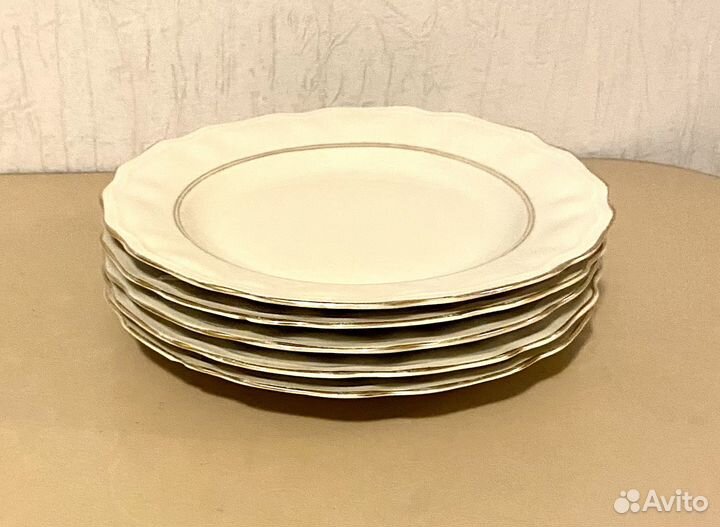 Тарелка обеленная, Коростень, 5 шт