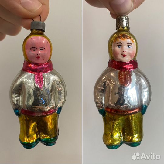 Елочные игрушки СССР на пришепке