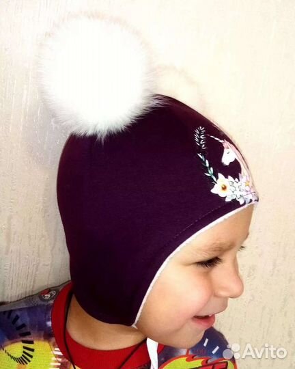 Шапка новая зимняя для девочки