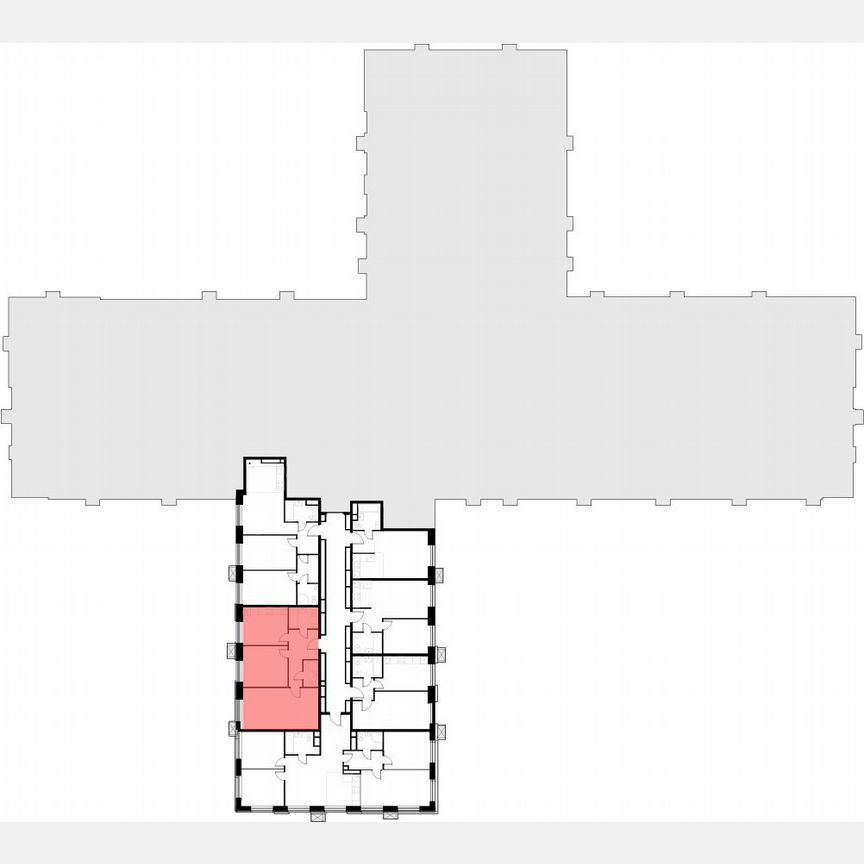 2-к. апартаменты, 61 м², 15/30 эт.