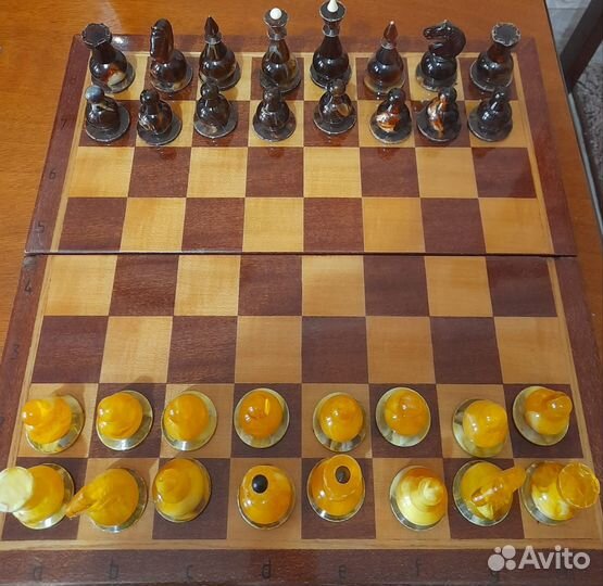 Шахматы янтарные СССР