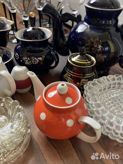 Чайники, сахарницы, посуда СССР (одним лотом)