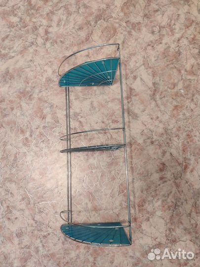 Угловая полка для ванной