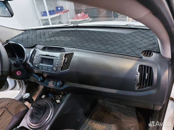 Накидка на панель kia sportage 3, 2010-2016