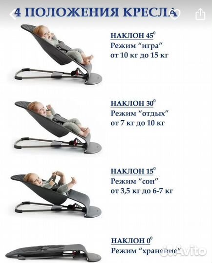 Шезлонг детский