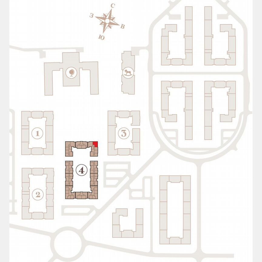 3-к. квартира, 88,6 м², 2/4 эт.