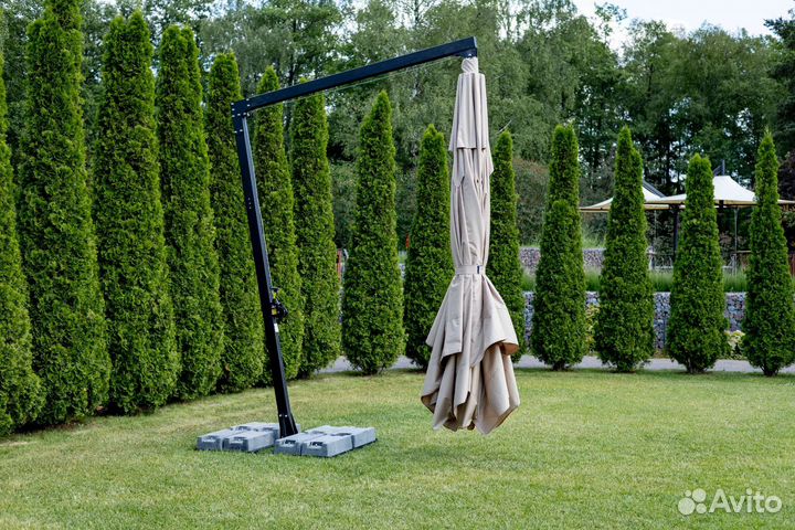 Зонт для кафе. Боковой зонт. Зонт от солнца