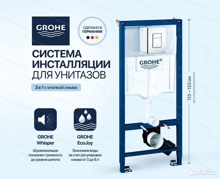 Инсталляция Grohe Rapid SL 38772001