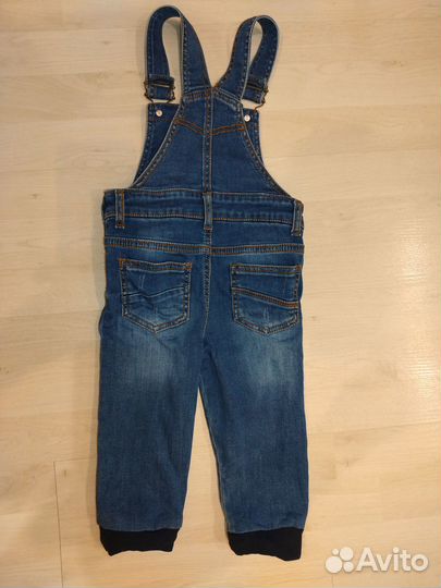Полукомбинезон джинсовый для мальчика 86 размер