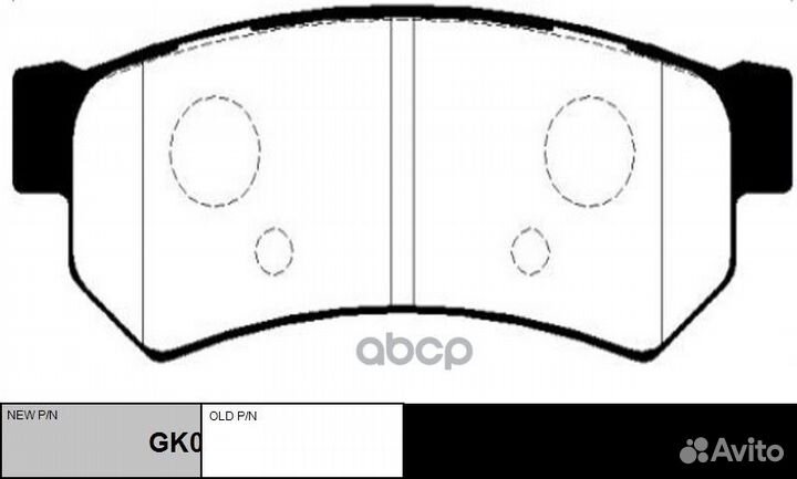 Колодки зад.chevrolet lacetti (J200) (Без ушек