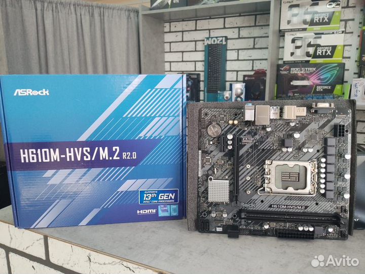 Новая связка i3 12100 AsRock H610m - HVS/M2 r2.0