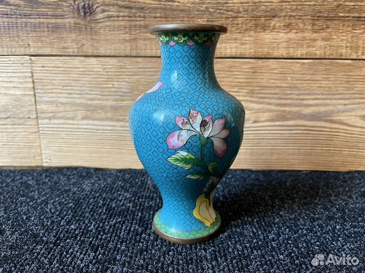 Ваза старинная эмаль
