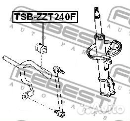 Втулка стабилизатора TSB-ZZT240F