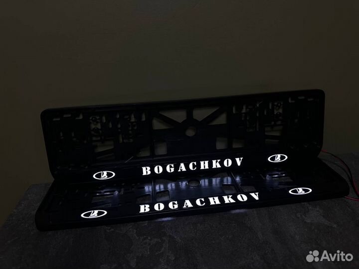 Номерная led рамка с вашим дизайном