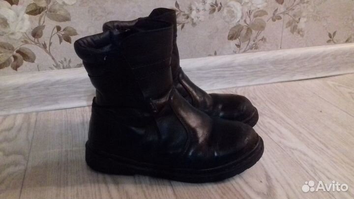 Зимние натуральные ботинки, 34 размер