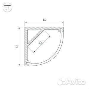 Алюминиевый профиль для светодиодной ленты