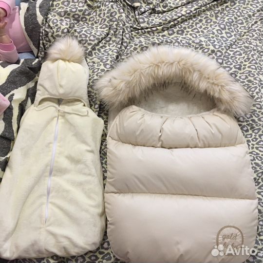 Конверт в коляску зимний