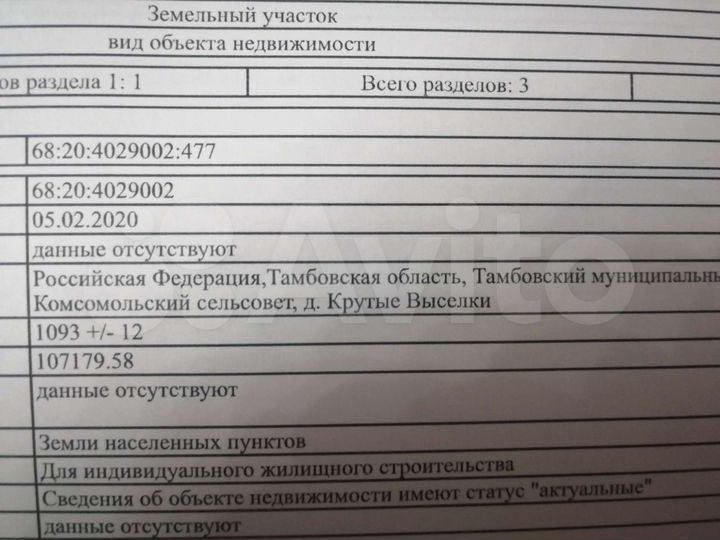 Участок 10,9 сот. (ИЖС)