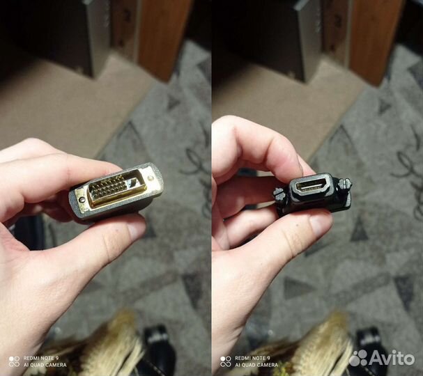 Переходники и кабеля новые VGA-hdmi, hdmi-DVi, dvi