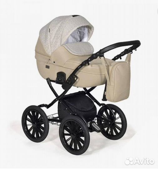 Коляска 2 в 1 indigo эко кожа