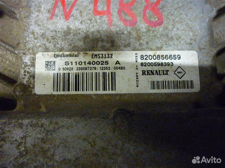 Блок управления двигателем Renault Logan седан 1.4