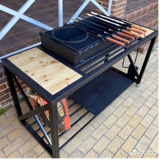 Мангал комплекс с деревом