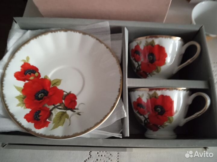 Сервиз чайный, чашки и блюдца наборы