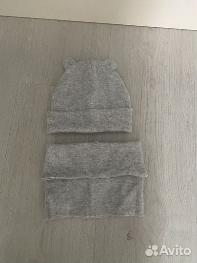 Новый детский комплект шапка и снуд 46 размер