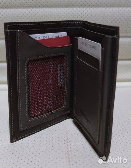 Портмоне S.F. унисекс кожа цвет какао новый