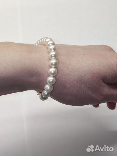 Комплект розовое золото 585пробы с жемчугом