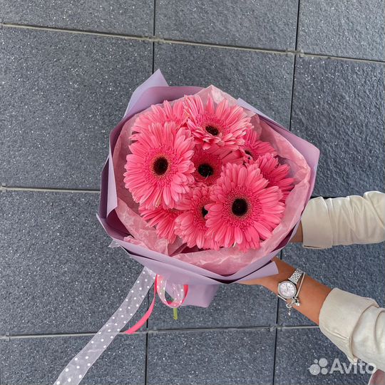 Букетики из Свежих Гербер. Доставка/Самовывоз