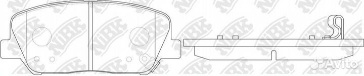 Колодки дисковые nibk PN11001