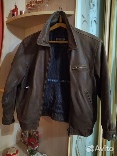 Кожаная куртка, мужская