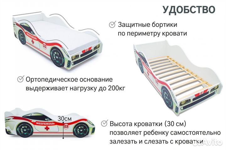 Кровать с ортопедическим основанием. Медпомощь