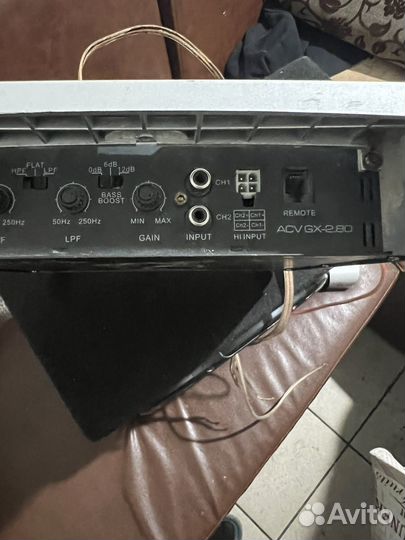 Сабуферы и усилитель