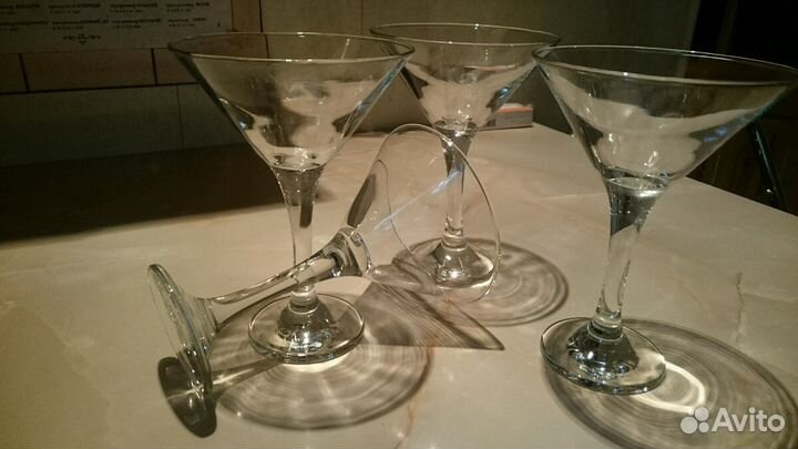 4 Бокала(фужера) для мартини